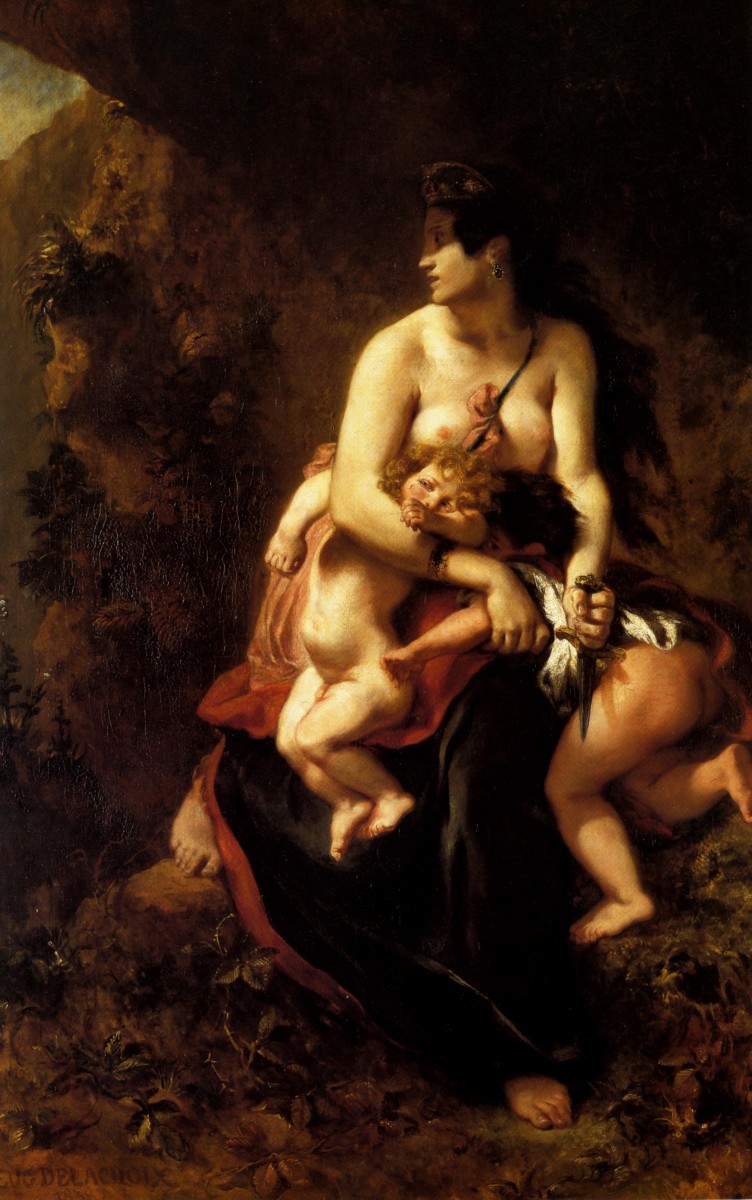 1838 Eugene Delacroix Medee Furieuse, Huile sur Toile, 260x165 cm.jpg